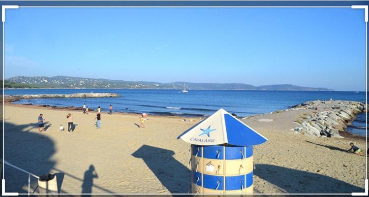Cavalaire Vue Mer Au Loin Maisonnette Tout Equipee Pour 4 Personnes Avec Piscine Clim Wifi Velos Tv Barbecues Exteriér fotografie