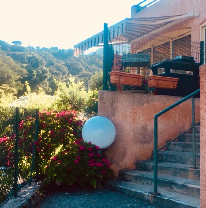 Cavalaire Vue Mer Au Loin Maisonnette Tout Equipee Pour 4 Personnes Avec Piscine Clim Wifi Velos Tv Barbecues Exteriér fotografie