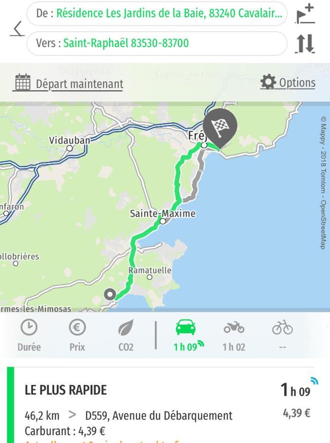 Cavalaire Vue Mer Au Loin Maisonnette Tout Equipee Pour 4 Personnes Avec Piscine Clim Wifi Velos Tv Barbecues Exteriér fotografie